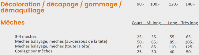 Mèches femmes